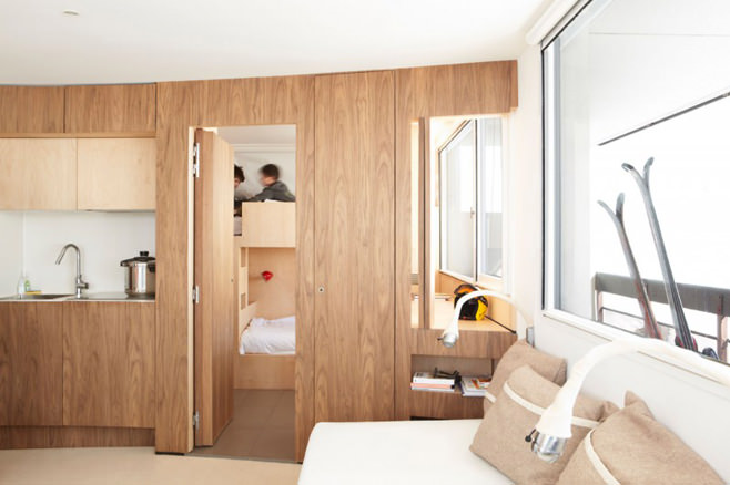 Дизайн небольшой квартиры с детской комнатой от студии H2o